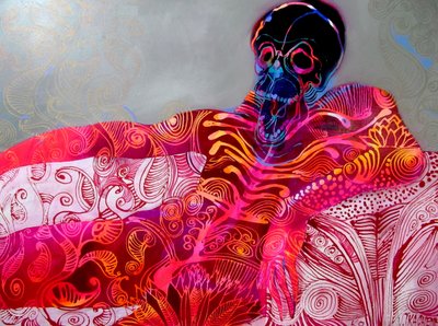 Lebendiger liegender Schädel von Victor Tkachenko