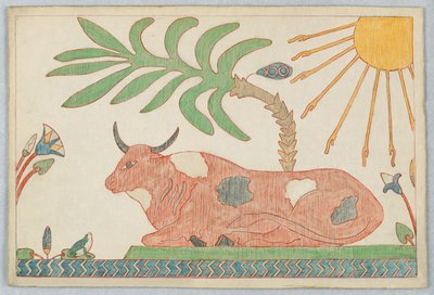 Der Ochse und der Frosch, Illustration zu Äsops Fabeln von Victor Wilbour