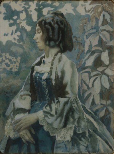 Porträt einer Dame, 1902 von Viktor Elpidiforovich Borisov Musatov