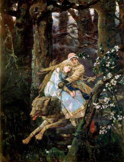 Zarewitsch Iwan reitet den grauen Wolf, 1889 von Viktor Mikhaylovich Vasnetsov