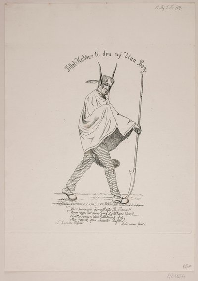Satirisches Porträt von Vilhelm Kyhn