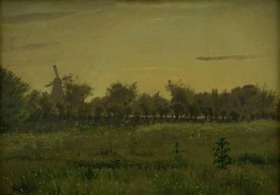 Die Wiese nahe dem Haus des Künstlers an der Farimagsvej außerhalb von Kopenhagen von Vilhelm Kyhn