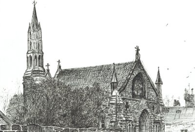 Kirche in Stonehaven, Schottland, 2007 von Vincent Alexander Booth