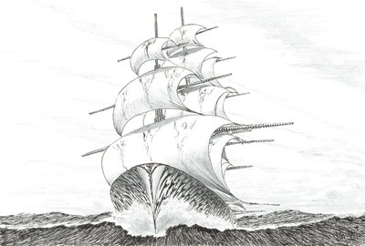 Sturmerschaffer Block Island Sound von Vincent Alexander Booth