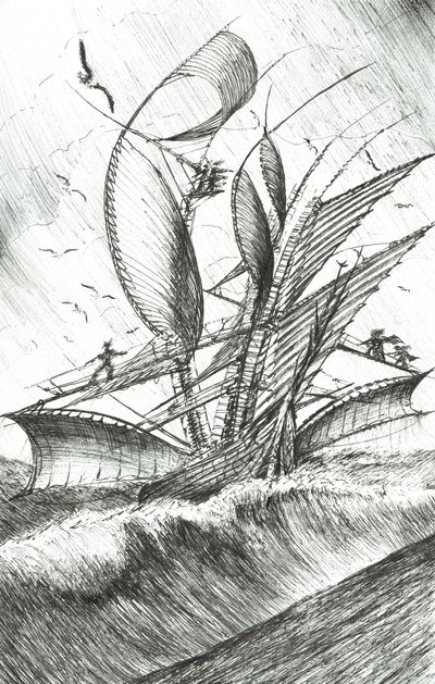 Sturmerschaffer Pazifischer Ozean, 2017 von Vincent Alexander Booth