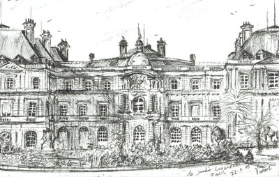 Le Jardin Luxemburg Paris, 2003 von Vincent Alexander Booth