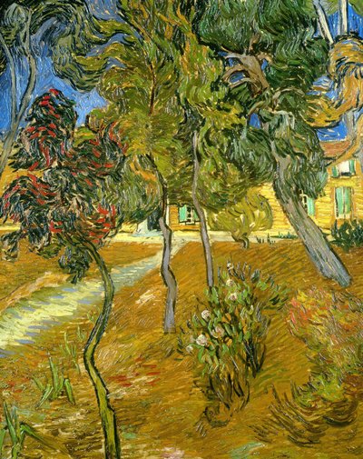 Bäume im Garten des Asyls von Vincent van Gogh