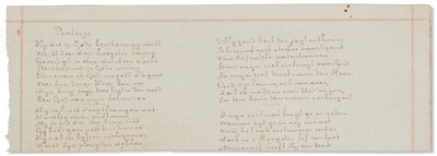 Autographisches Manuskript, Abschriften biblischer Texte auf Niederländisch von Vincent van Gogh