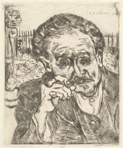Dr. Gachet Mann mit einer Pfeife von Vincent van Gogh