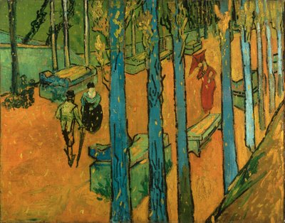 Fallende Herbstblätter (Les Alyscamps) von Vincent van Gogh