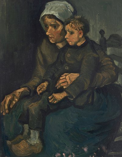 Bäuerin mit Kind auf dem Schoß von Vincent van Gogh