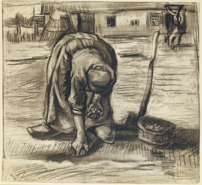 Kartoffelpflanzerin von Vincent van Gogh