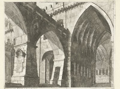 Innenhof einer Burg von Vincenzo Mazzi