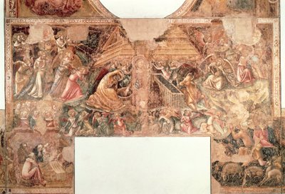 Geburtsszene, Bologna, Vitale da Bologna von Vitale da Bologna