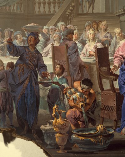 Hochzeit zu Kana von Vittorio Maria Bigari (Detail) von Vittorio Maria Bigari
