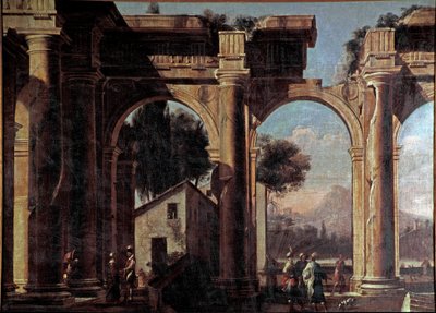 Landschaft mit Ruinen von Viviano Codazzi