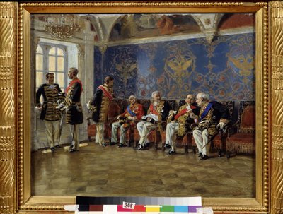 Warten auf eine Audienz von Vladimir Egorovic Makovsky