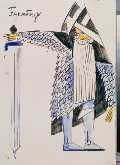 Brambeus - Vorbereitendes Kostüm für das Theaterstück "Zar Maksemyan" von Vladimir Evgrafovich Tatlin
