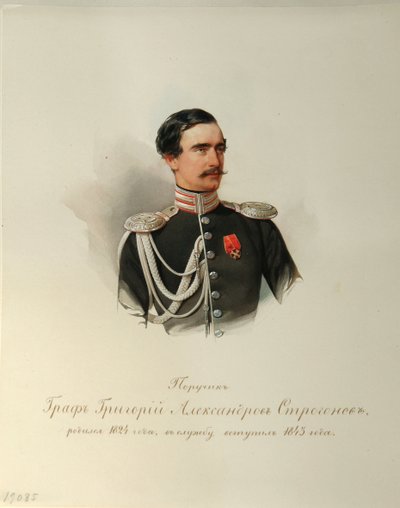 Porträt von Graf Grigori Alexandrovich Stroganov (1824-1878) von Vladimir Ivanovich Hau