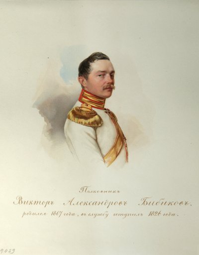 Porträt von Viktor Alexandrovich Bibikov (1846-1849) von Vladimir Ivanovich Hau