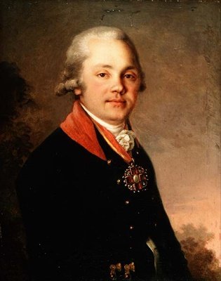 Porträt von Alexander Dmitrievich Arseniev (1766-1823) von Vladimir Lukich Borovikovsky
