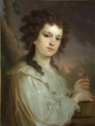 Porträt von Olga Kuzminichna Filippova 1772-1829, 1790 von Vladimir Lukich Borovikovsky