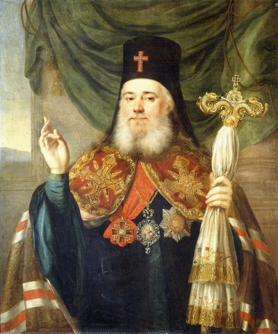 Porträt von Platon, Metropolit von Moskau und Kolomna von Vladimir Lukich Borovikovsky