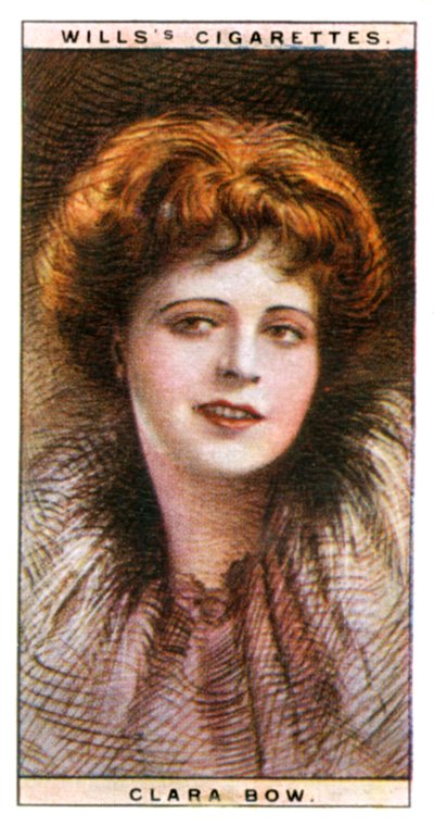 Clara Bow 1905-1965, amerikanische Schauspielerin und Sexsymbol, 1928 von WD and HO Wills