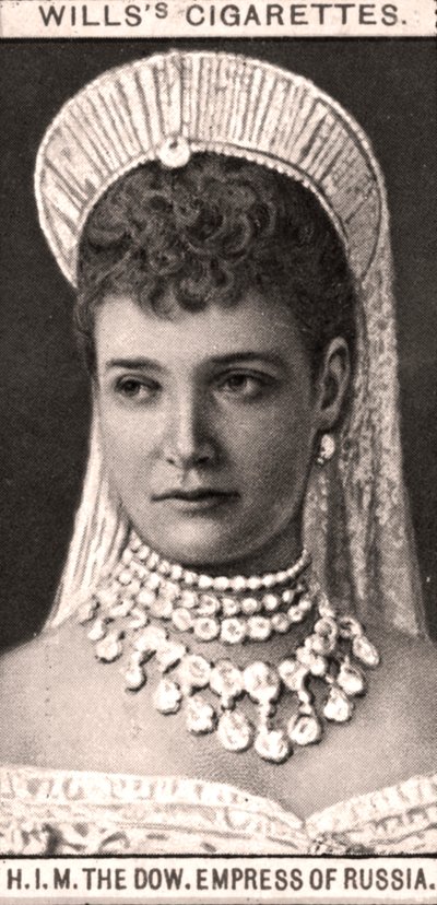 Ihre Majestät, die Witwe Kaiserin von Russland, 1908 von WD and HO Wills