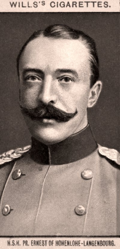 S.D. Fürst Ernst von Hohenlohe-Langenburg, 1908 von WD and HO Wills