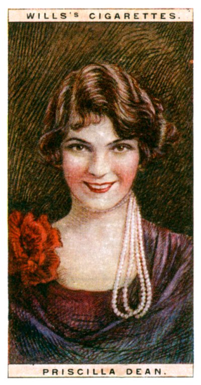 Priscilla Dean 1896-1987, amerikanische Schauspielerin, 1928 von WD and HO Wills