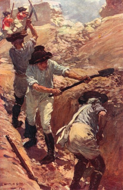 Clive in den Schützengräben von Arcot von W.R.S. (after) Stott
