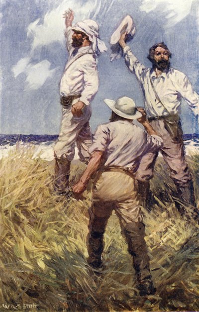 John McDouall Stuart erreicht den Indischen Ozean von W.R.S. (after) Stott