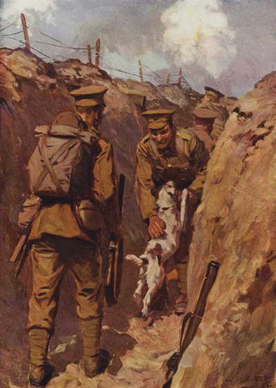 Der Wanderer sprang freudig auf seinen Herrn zu von W.R.S. (after) Stott