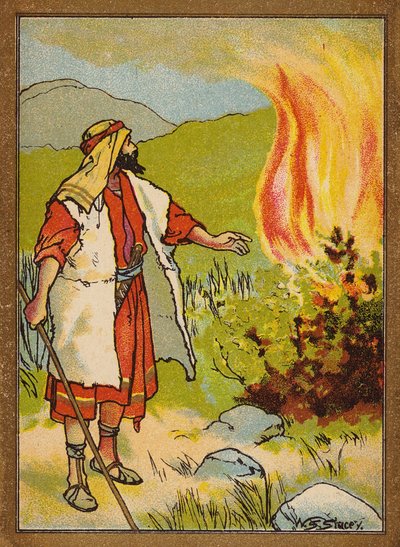 Moses und der brennende Busch von W.S. Stacey