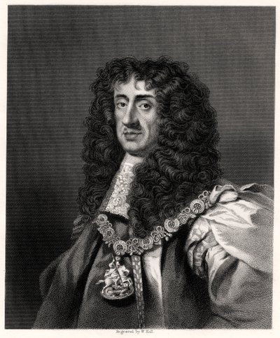 Karl II., König von Großbritannien und Irland, 19. Jahrhundert von W. Holl