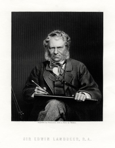 Sir Edwin Henry Landseer 1802-1873, britischer Maler, 19. Jahrhundert von W. Holl