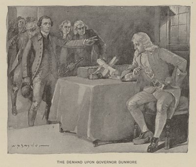 Die Forderung an Gouverneur Dunmore von W. P. Snyder