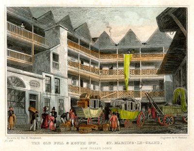 Das alte Bull and Mouth Inn, St Martin