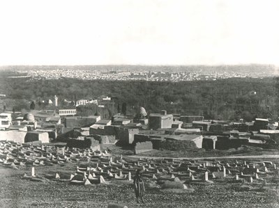 Stadtpanorama von Sulhieh, Damaskus, Osmanisches Syrien, 1895 von W and S Ltd