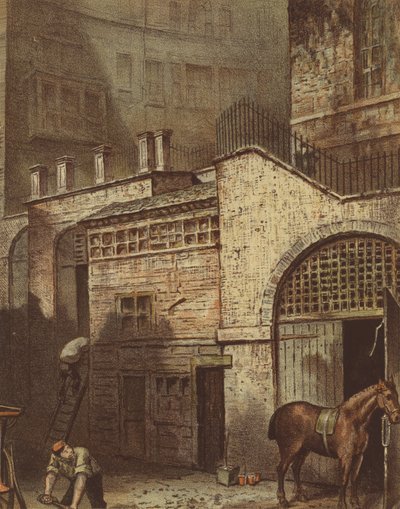 Gebäude und Treppen, unten an der Salisbury Street, Adelphi, Strand von Waldo Sargeant