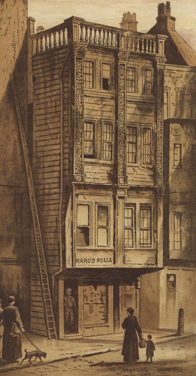 Altes Haus, Aldgate von Waldo Sargeant