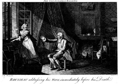 Jean Jacques Rousseau 1712-1778, französischer Aufklärungsphilosoph und Pädagoge von Walker