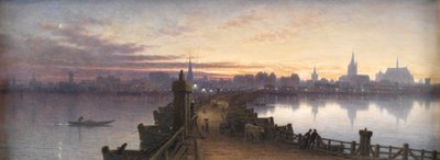 Köln von der Schiffsbrücke aus, 1890 von Waller Hugh Paton