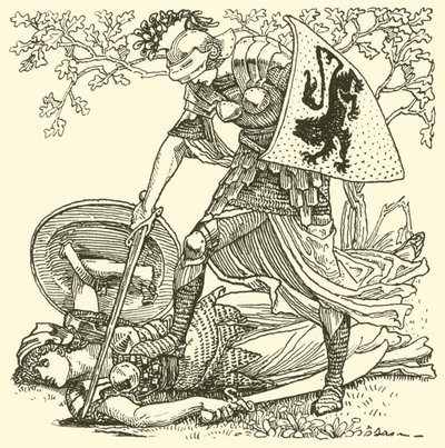 Aus Spensers Faerie Queene (Stich) von Walter (after) Crane