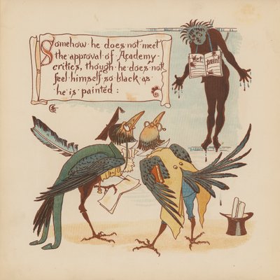 Illustration für Pothooks and Perseverance von Walter Crane von Walter (after) Crane