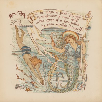 Illustration für Pothooks and Perseverance von Walter Crane von Walter (after) Crane