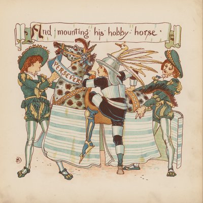 Illustration für Pothooks and Perseverance von Walter Crane von Walter (after) Crane