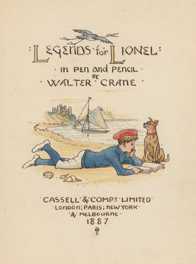 Titelbild-Illustration für Legends for Lionel von Walter Crane von Walter (after) Crane