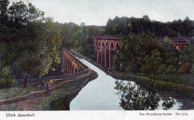 Chirk-Aquädukt, Chirk, Wrexham, Wales, 1905 von Walter Bentley Woodbury